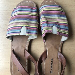 Multicolored sandals